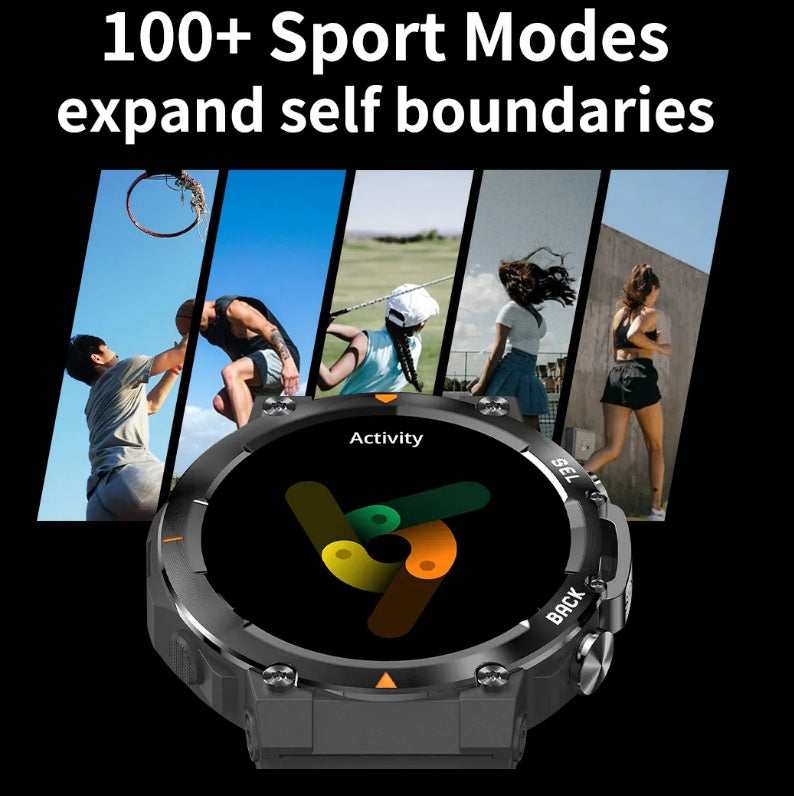 MAX18 Men Smartwatch AMOLED1.43inch Big Screen BT Calls Gesture Control Al Voice Sports Smart Watch Men