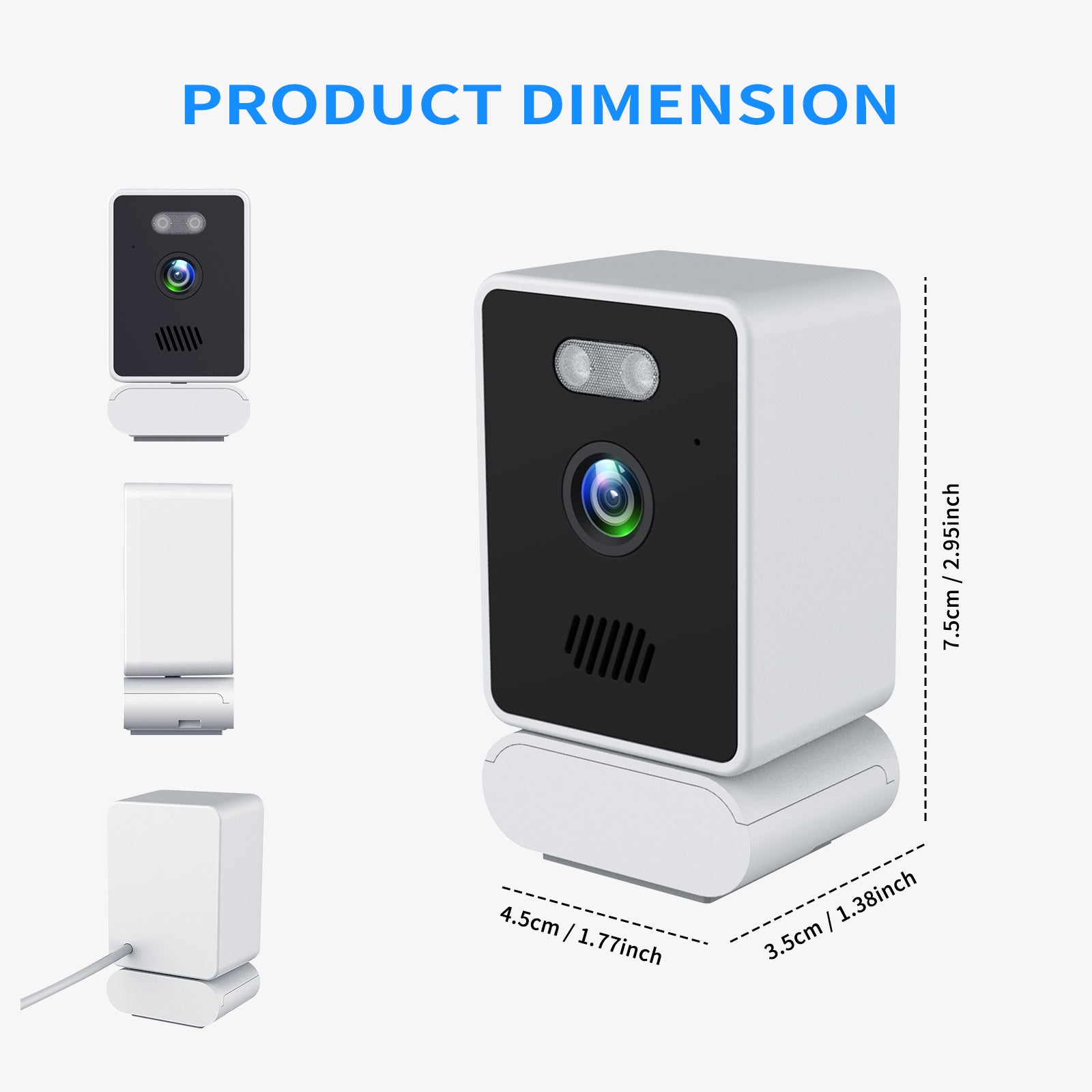 Smart Window Security Camera – HD Night Vision, 2-Way Audio & Easy No-Wire Install