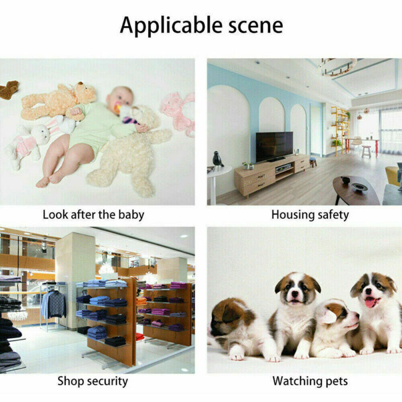 1080P Wireless Mini Security Camera – WiFi Night Vision Indoor & Outdoor CCTV Cam