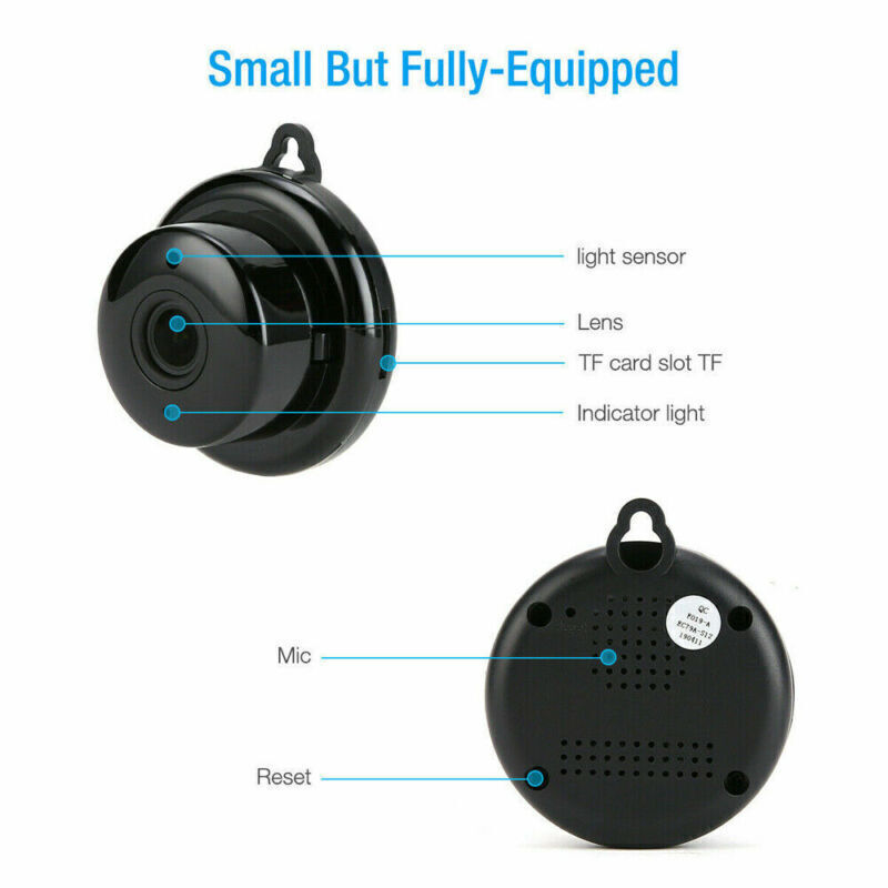 1080P Wireless Mini Security Camera – WiFi Night Vision Indoor & Outdoor CCTV Cam