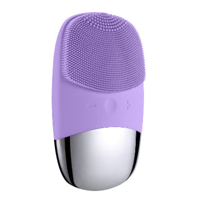 Sonic Silicone Facial Cleansing Brush – Mini Electric Face Cleanser & Skin Massager