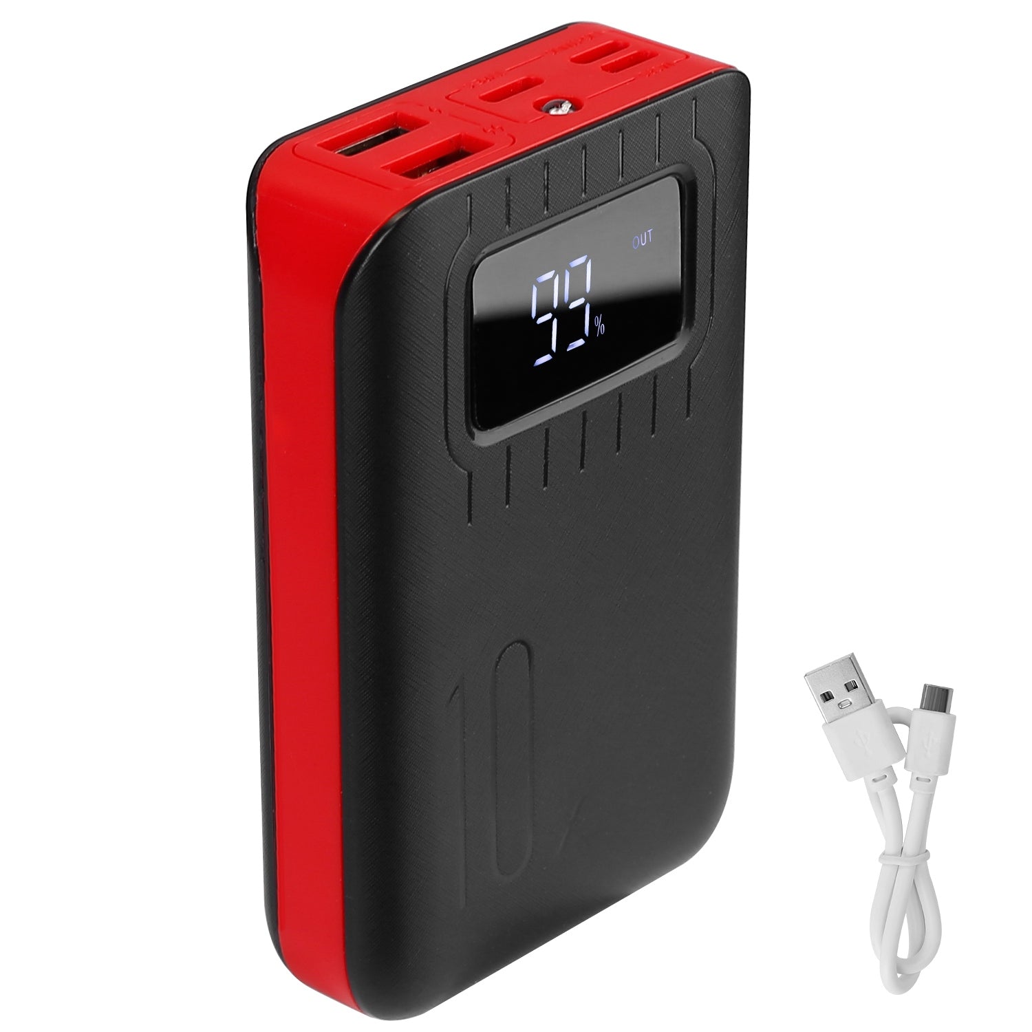 10,000mAh Dual USB Power Bank with LCD Display