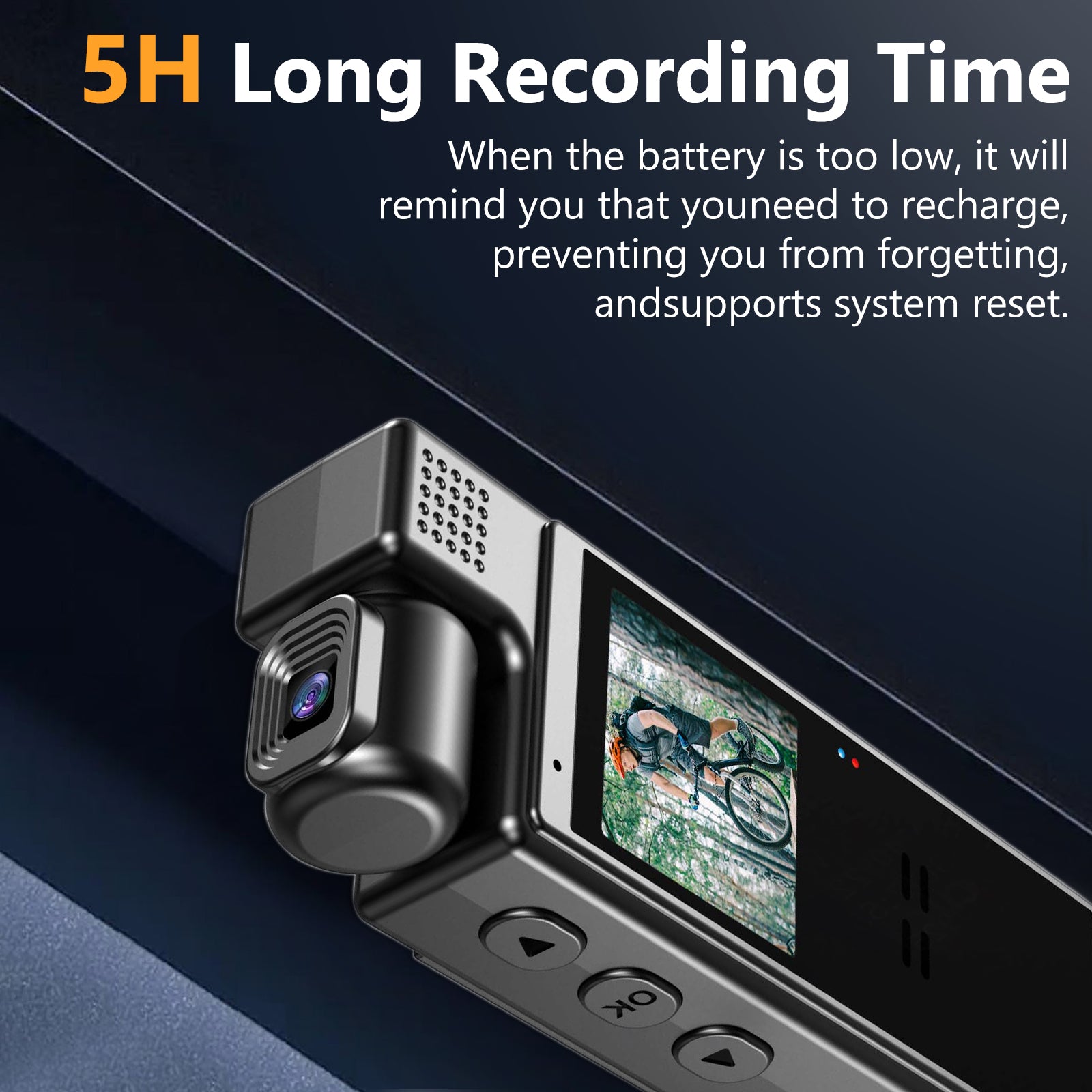 1080P Portable Body Camera – Rotatable Lens, Wearable Clip Recorder & Meeting Video Capture