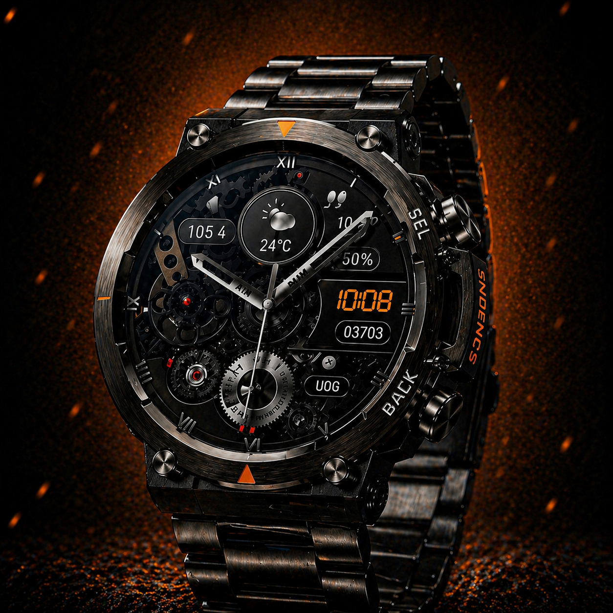MAX18 Men Smartwatch AMOLED1.43inch Big Screen BT Calls Gesture Control Al Voice Sports Smart Watch Men