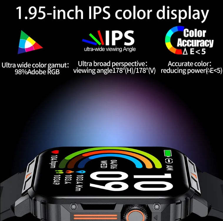 L81 Outdoor Smartwatch – Bluetooth Calling, Fitness Tracker & Waterproof Sport Watch