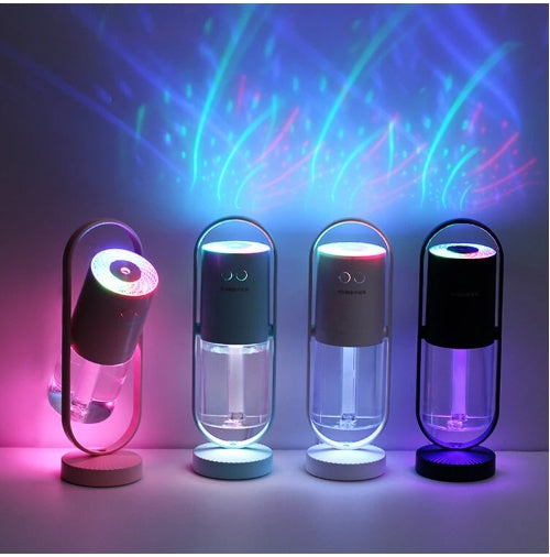 Magic Shadow USB Humidifier – Mini Air Purifier, Ultrasonic Mist Maker & Projection Night Light