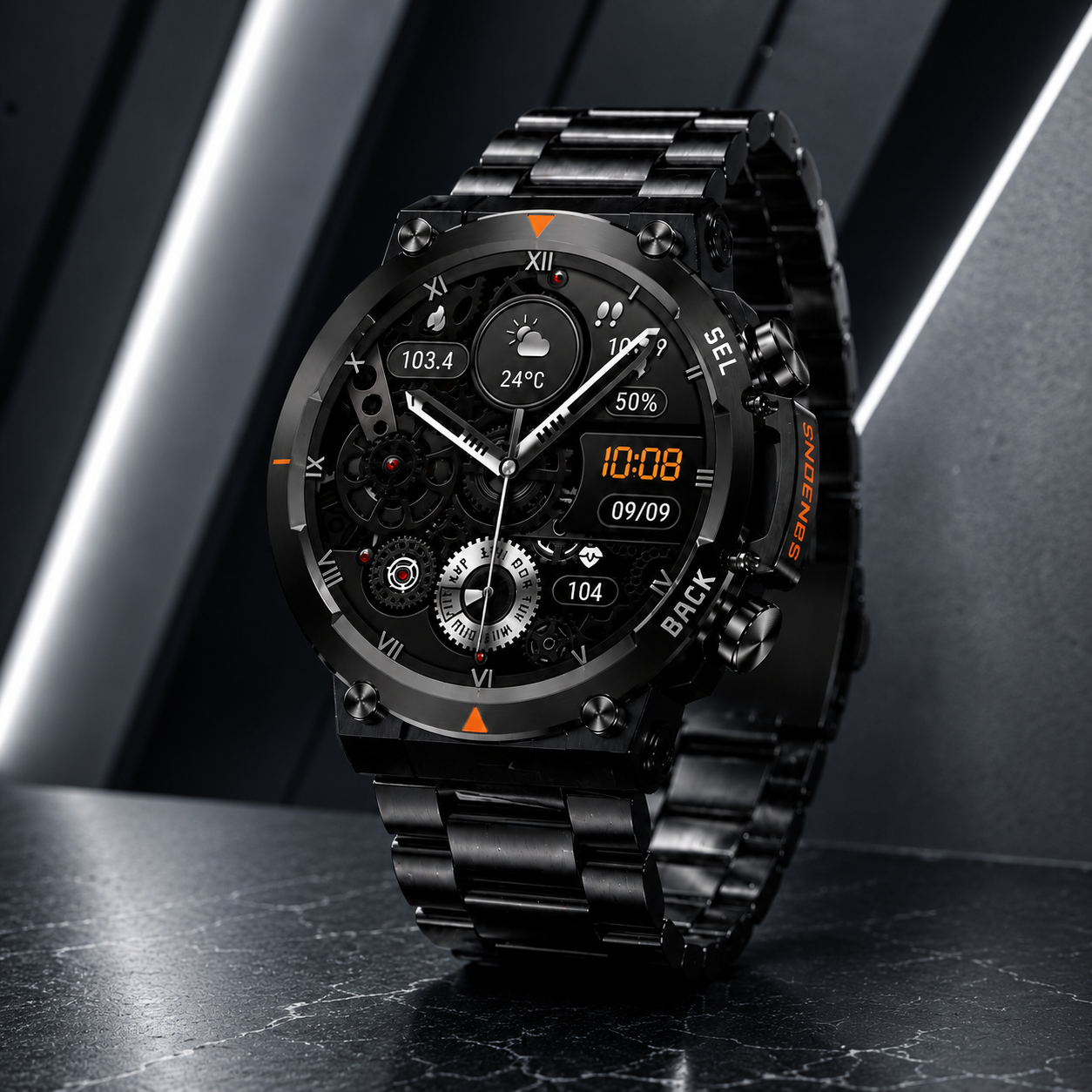 MAX18 AMOLED Smartwatch – 1.43” HD Bluetooth Call Sports Watch
