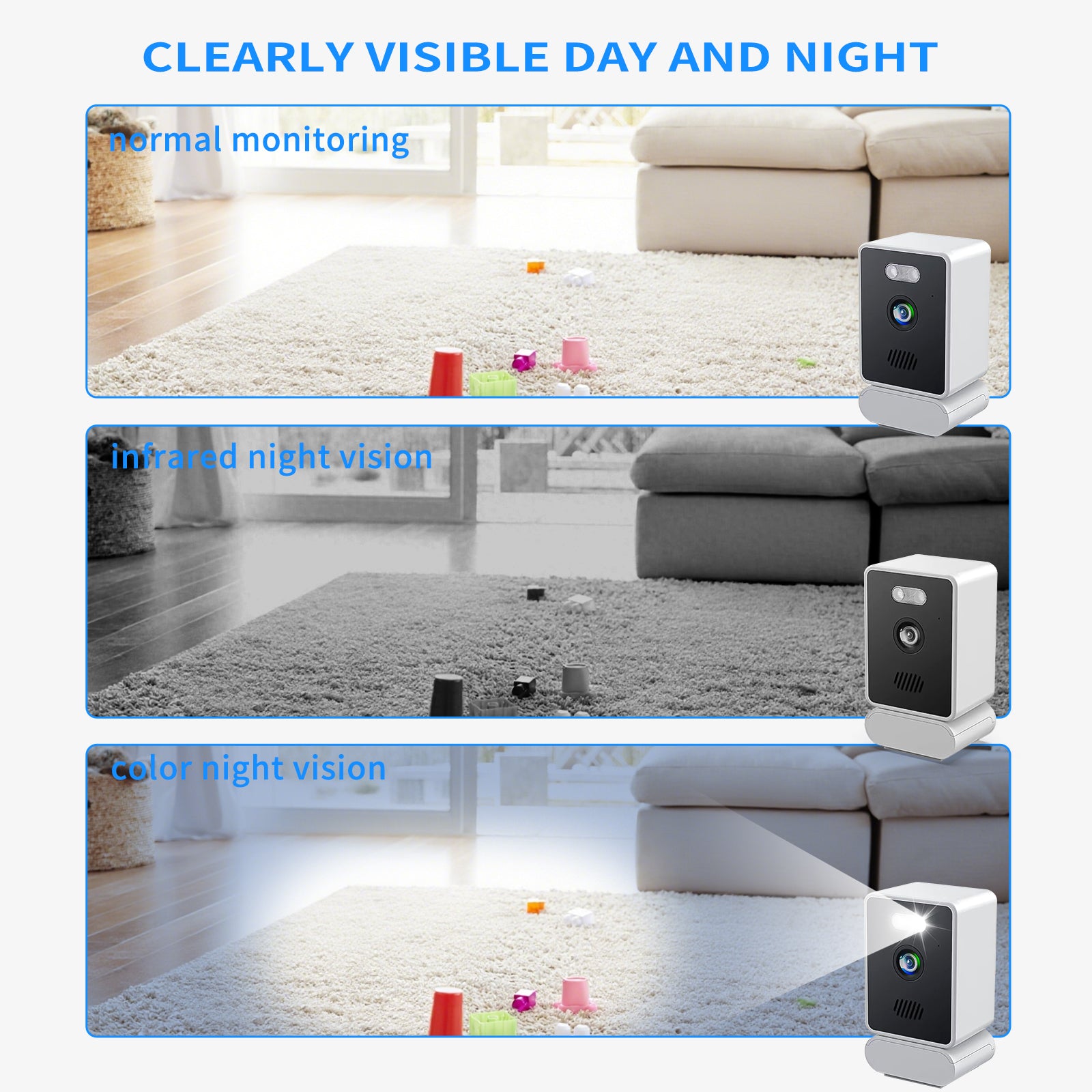 Smart Window Security Camera – HD Night Vision, 2-Way Audio & Easy No-Wire Install