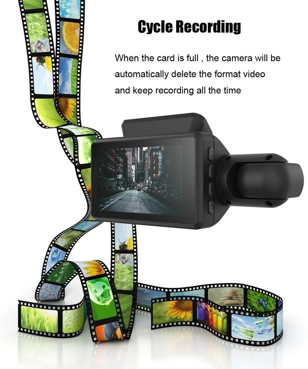 DualVision 1080P WiFi Dash Cam – Front & Cabin Recording